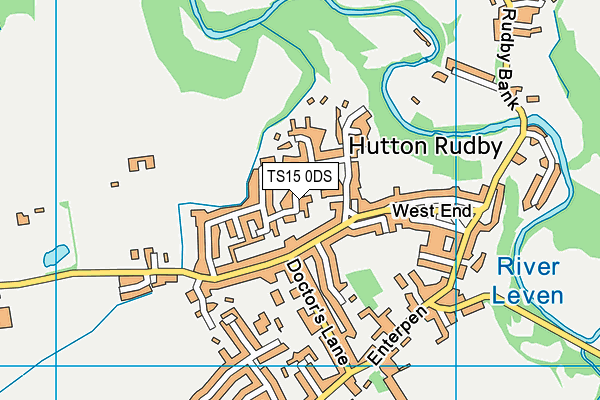 TS15 0DS map - OS VectorMap District (Ordnance Survey)