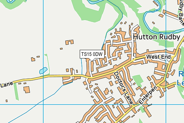 TS15 0DW map - OS VectorMap District (Ordnance Survey)