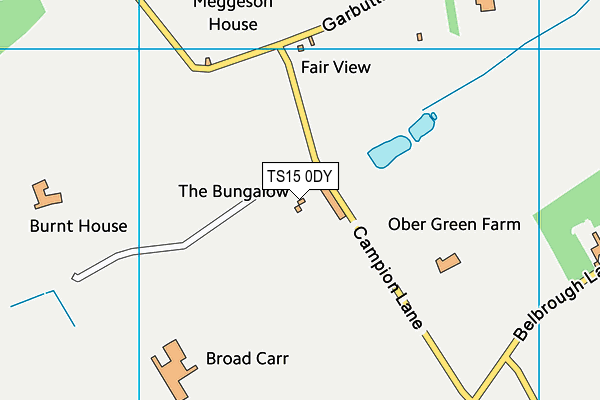 TS15 0DY map - OS VectorMap District (Ordnance Survey)