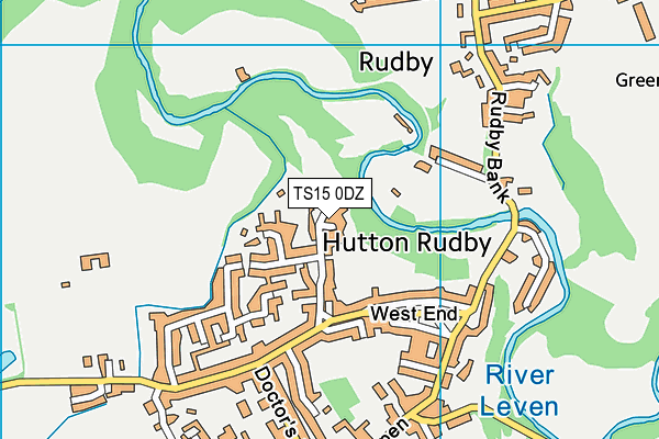 TS15 0DZ map - OS VectorMap District (Ordnance Survey)