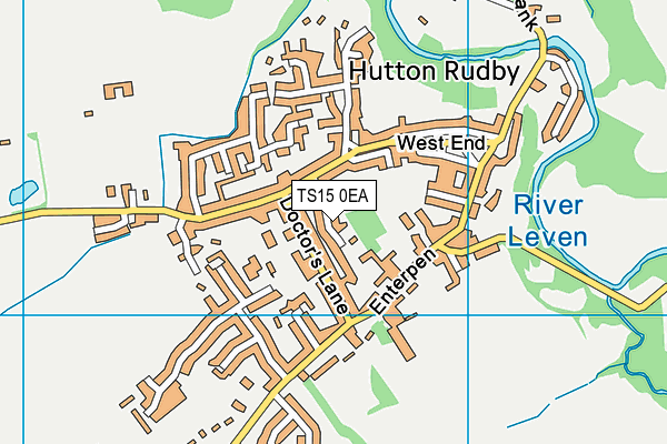 TS15 0EA map - OS VectorMap District (Ordnance Survey)