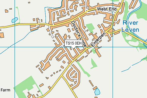 TS15 0EH map - OS VectorMap District (Ordnance Survey)