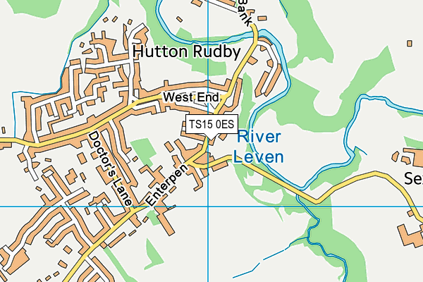 TS15 0ES map - OS VectorMap District (Ordnance Survey)