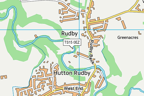 TS15 0EZ map - OS VectorMap District (Ordnance Survey)