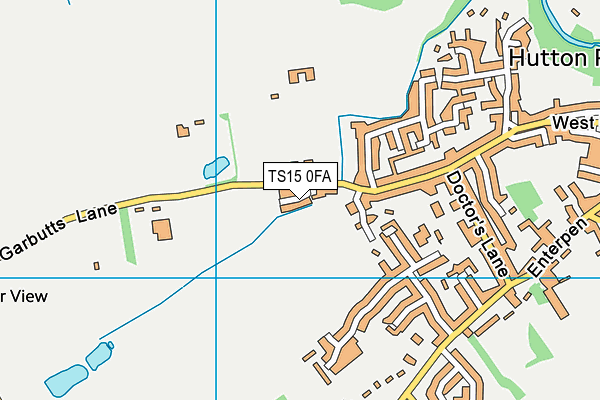 TS15 0FA map - OS VectorMap District (Ordnance Survey)