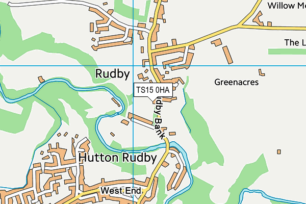 TS15 0HA map - OS VectorMap District (Ordnance Survey)