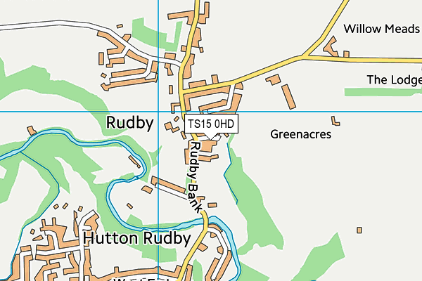 TS15 0HD map - OS VectorMap District (Ordnance Survey)