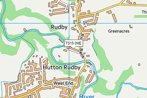 TS15 0HE map - OS VectorMap District (Ordnance Survey)