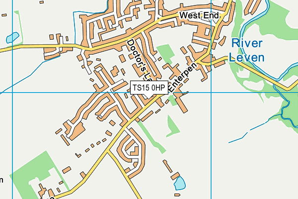 TS15 0HP map - OS VectorMap District (Ordnance Survey)