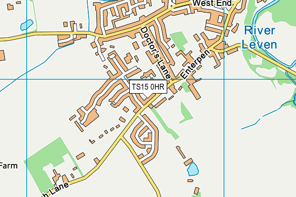 TS15 0HR map - OS VectorMap District (Ordnance Survey)