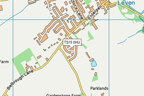 TS15 0HU map - OS VectorMap District (Ordnance Survey)