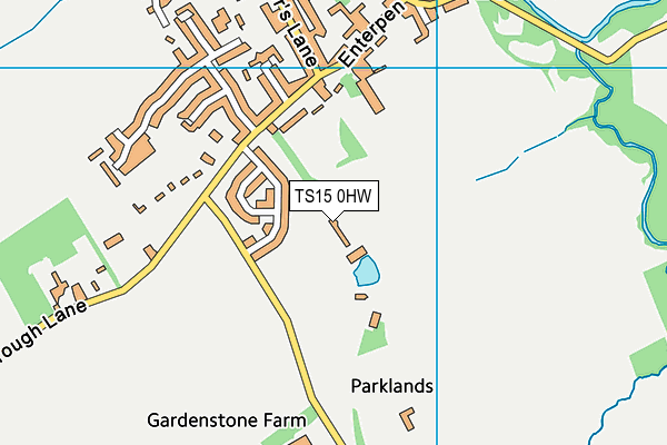 TS15 0HW map - OS VectorMap District (Ordnance Survey)