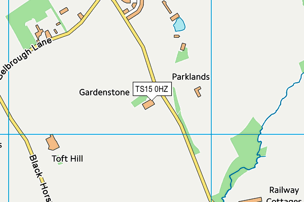 TS15 0HZ map - OS VectorMap District (Ordnance Survey)