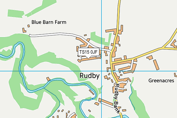 TS15 0JF map - OS VectorMap District (Ordnance Survey)