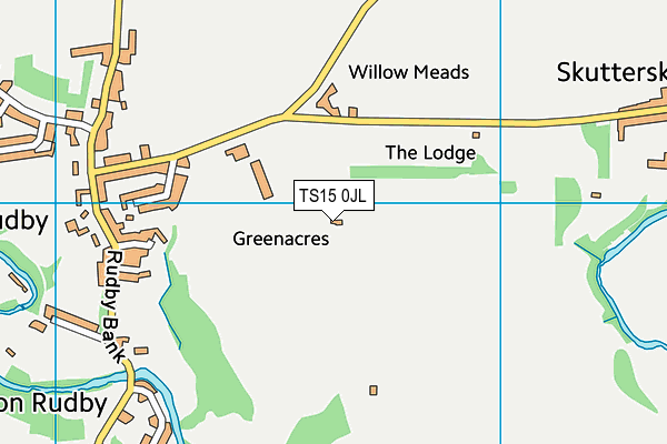 TS15 0JL map - OS VectorMap District (Ordnance Survey)