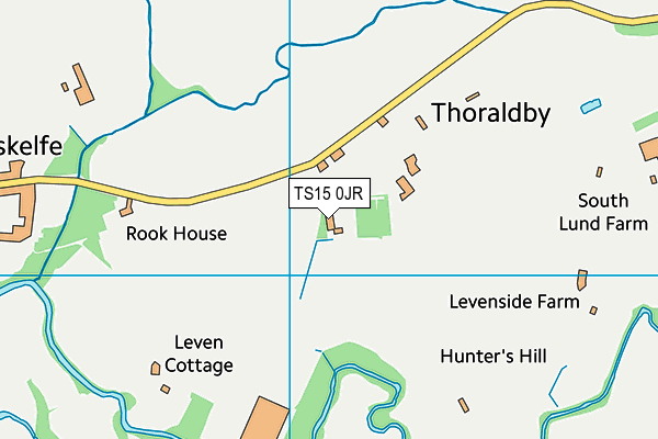 TS15 0JR map - OS VectorMap District (Ordnance Survey)