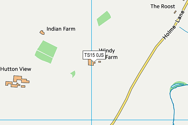 TS15 0JS map - OS VectorMap District (Ordnance Survey)