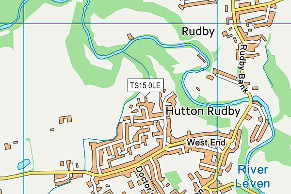 TS15 0LE map - OS VectorMap District (Ordnance Survey)