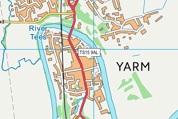 TS15 9AL map - OS VectorMap District (Ordnance Survey)