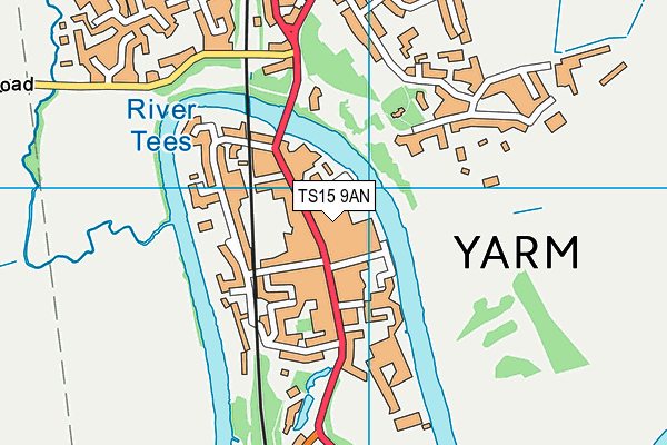 TS15 9AN map - OS VectorMap District (Ordnance Survey)