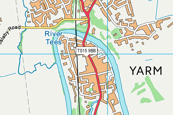 TS15 9BB map - OS VectorMap District (Ordnance Survey)