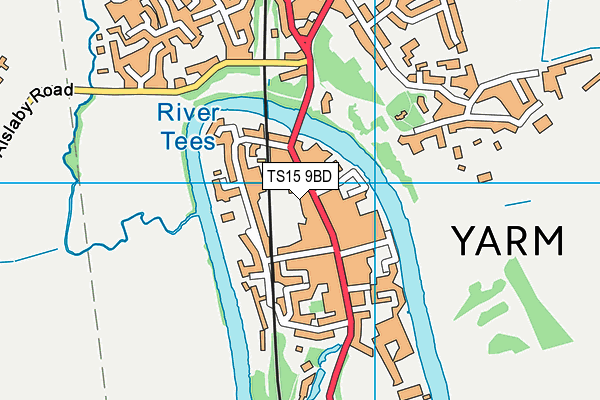 TS15 9BD map - OS VectorMap District (Ordnance Survey)