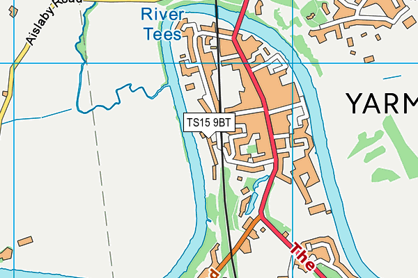 TS15 9BT map - OS VectorMap District (Ordnance Survey)