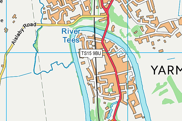 Bridges Health & Leisure (Closed) map (TS15 9BU) - OS VectorMap District (Ordnance Survey)