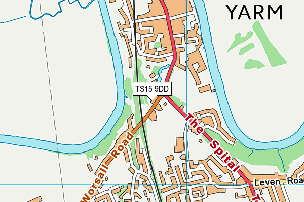 TS15 9DD map - OS VectorMap District (Ordnance Survey)