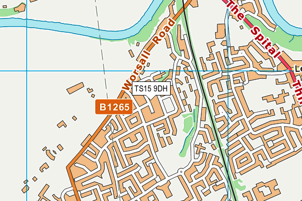 TS15 9DH map - OS VectorMap District (Ordnance Survey)