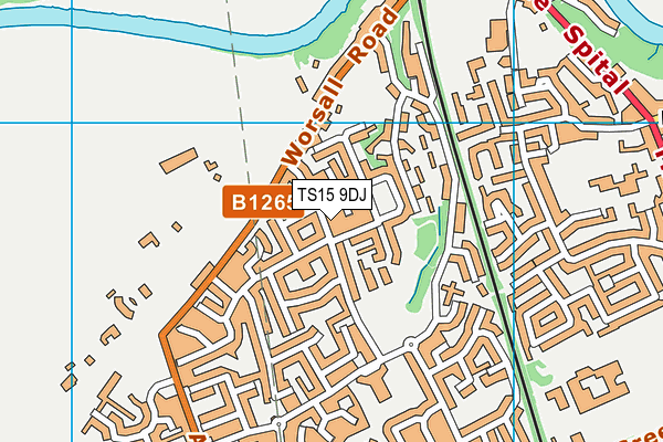 TS15 9DJ map - OS VectorMap District (Ordnance Survey)