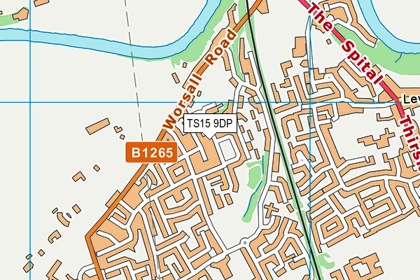 TS15 9DP map - OS VectorMap District (Ordnance Survey)