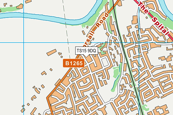 TS15 9DQ map - OS VectorMap District (Ordnance Survey)