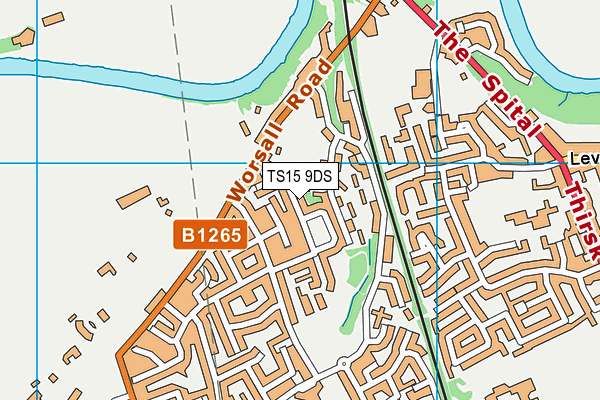 TS15 9DS map - OS VectorMap District (Ordnance Survey)