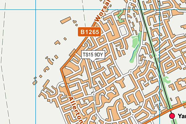 TS15 9DY map - OS VectorMap District (Ordnance Survey)