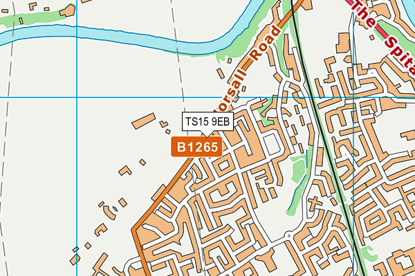 TS15 9EB map - OS VectorMap District (Ordnance Survey)