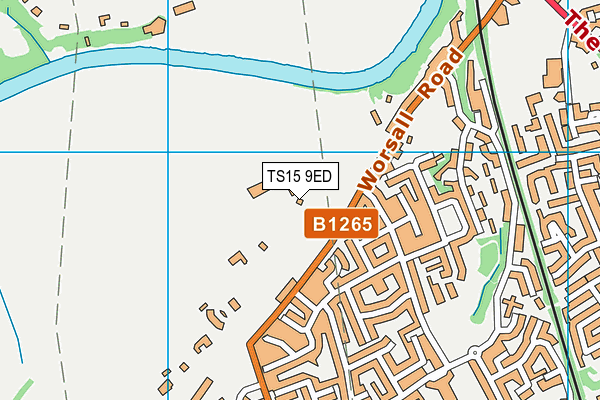 TS15 9ED map - OS VectorMap District (Ordnance Survey)