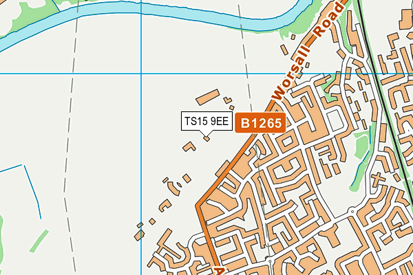 TS15 9EE map - OS VectorMap District (Ordnance Survey)