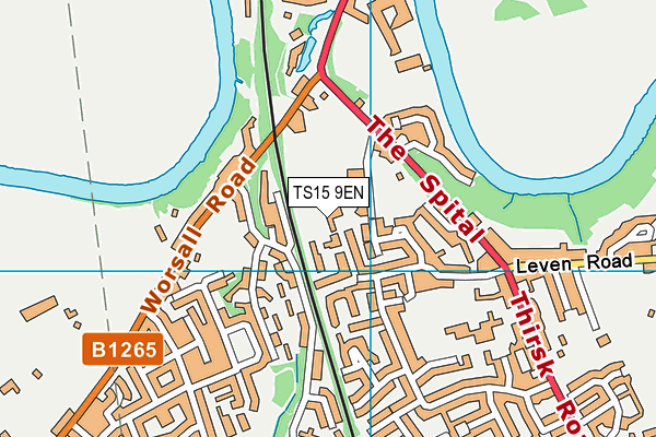 TS15 9EN map - OS VectorMap District (Ordnance Survey)