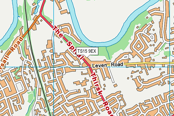 TS15 9EX map - OS VectorMap District (Ordnance Survey)