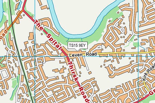 TS15 9EY map - OS VectorMap District (Ordnance Survey)