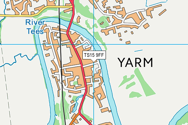 TS15 9FF map - OS VectorMap District (Ordnance Survey)