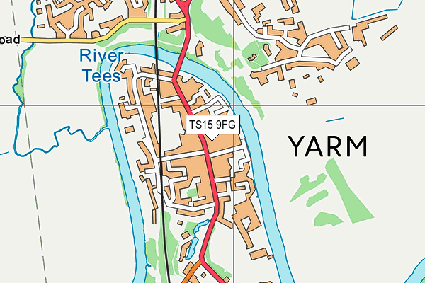 TS15 9FG map - OS VectorMap District (Ordnance Survey)