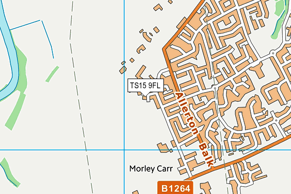 TS15 9FL map - OS VectorMap District (Ordnance Survey)