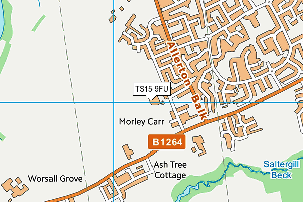 TS15 9FU map - OS VectorMap District (Ordnance Survey)