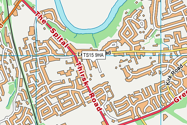 TS15 9HA map - OS VectorMap District (Ordnance Survey)