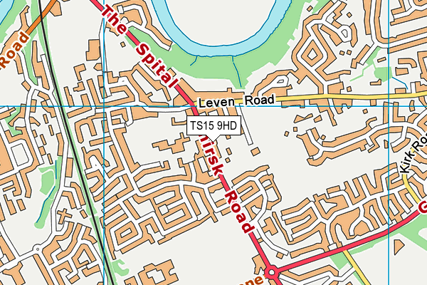 TS15 9HD map - OS VectorMap District (Ordnance Survey)