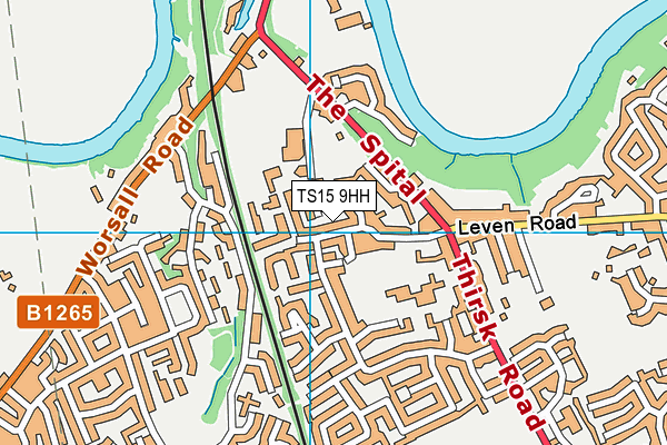 TS15 9HH map - OS VectorMap District (Ordnance Survey)