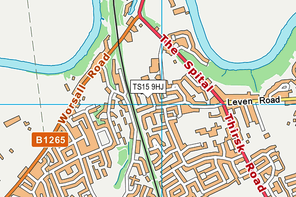 TS15 9HJ map - OS VectorMap District (Ordnance Survey)