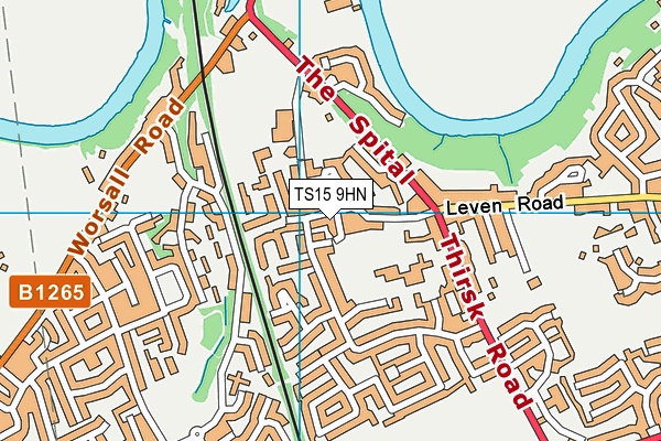 TS15 9HN map - OS VectorMap District (Ordnance Survey)